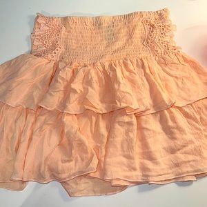 discontinued Forever 21 pink ruffle skirt